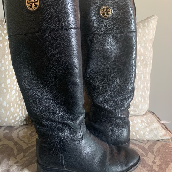 Tory Burch Black Riding Boot 7.5 - Picture 2 of 6